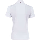 Cavallo T-shirt de Concours Caval Halfzip Mesh Blanc