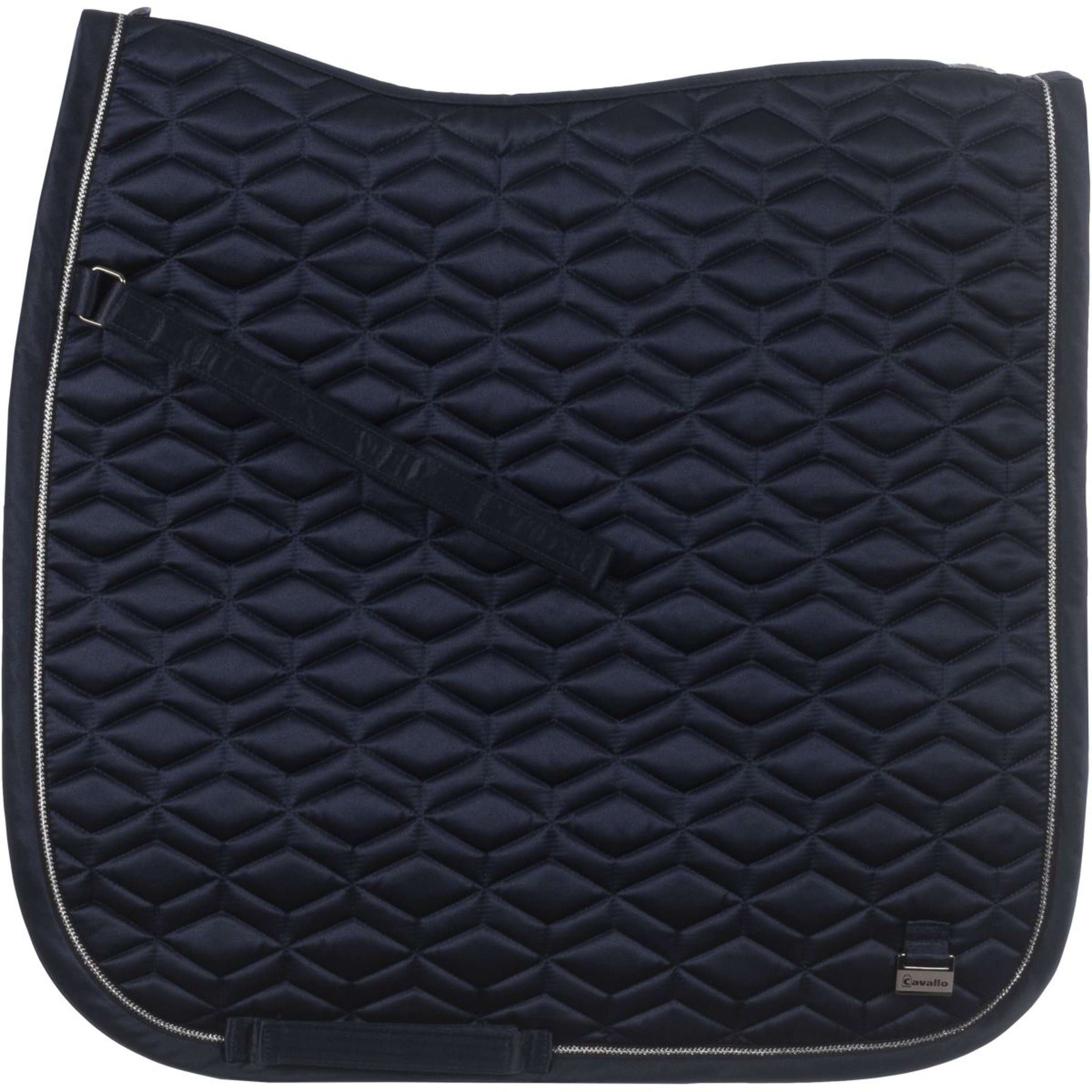 Cavallo Tapis de Selle Caval Bamboo Dressage Bleu Foncé