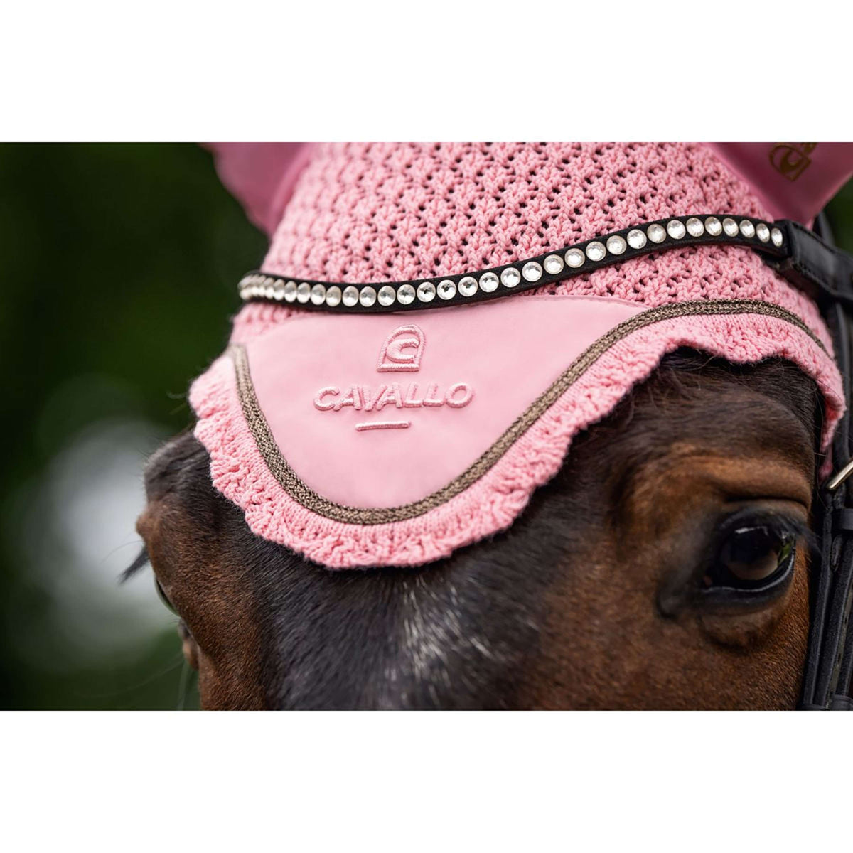 Cavallo Bonnet Anti-Mouches CavalPerla Powder Pink