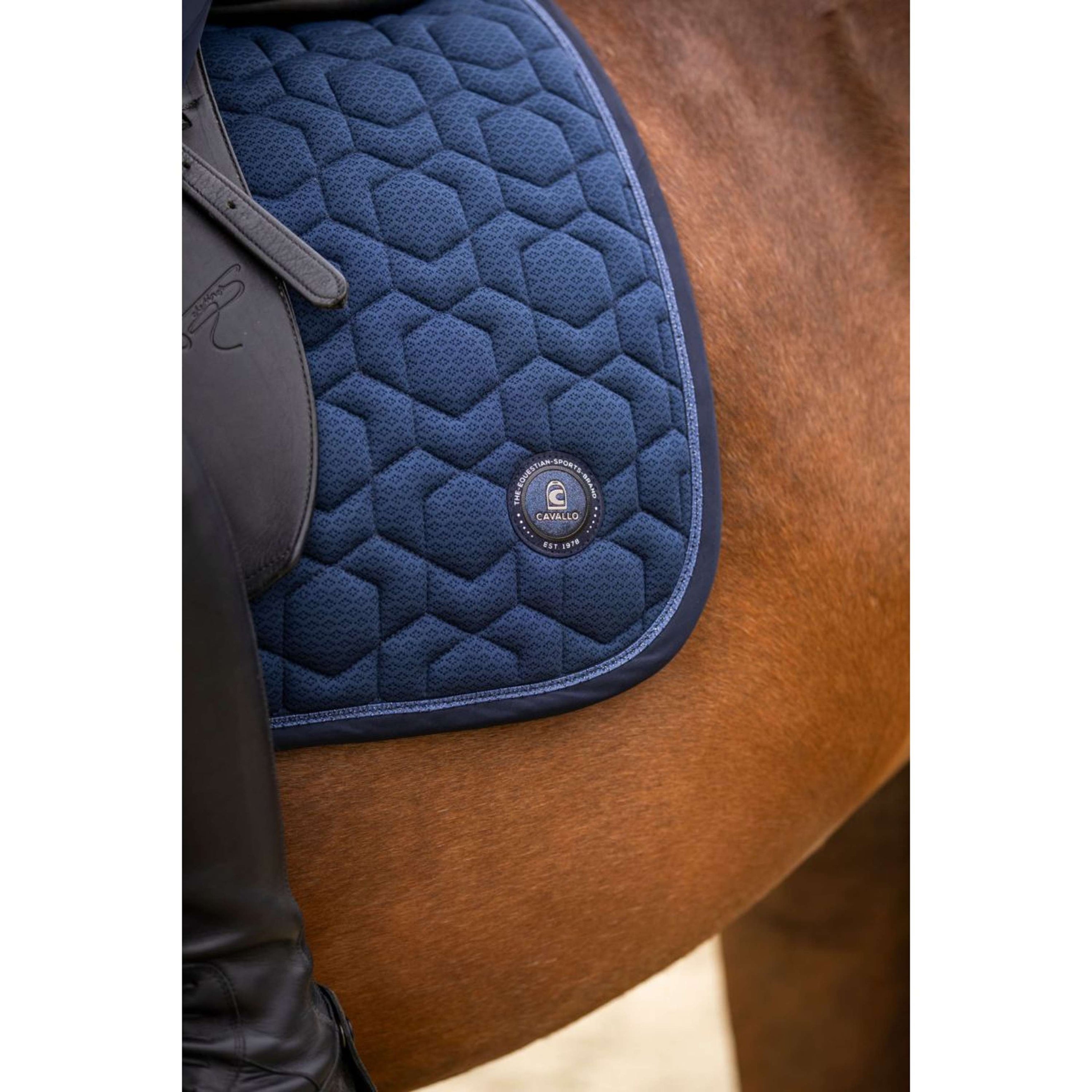 Cavallo Tapis de Selle CavalPolina Dressage Bleu foncé