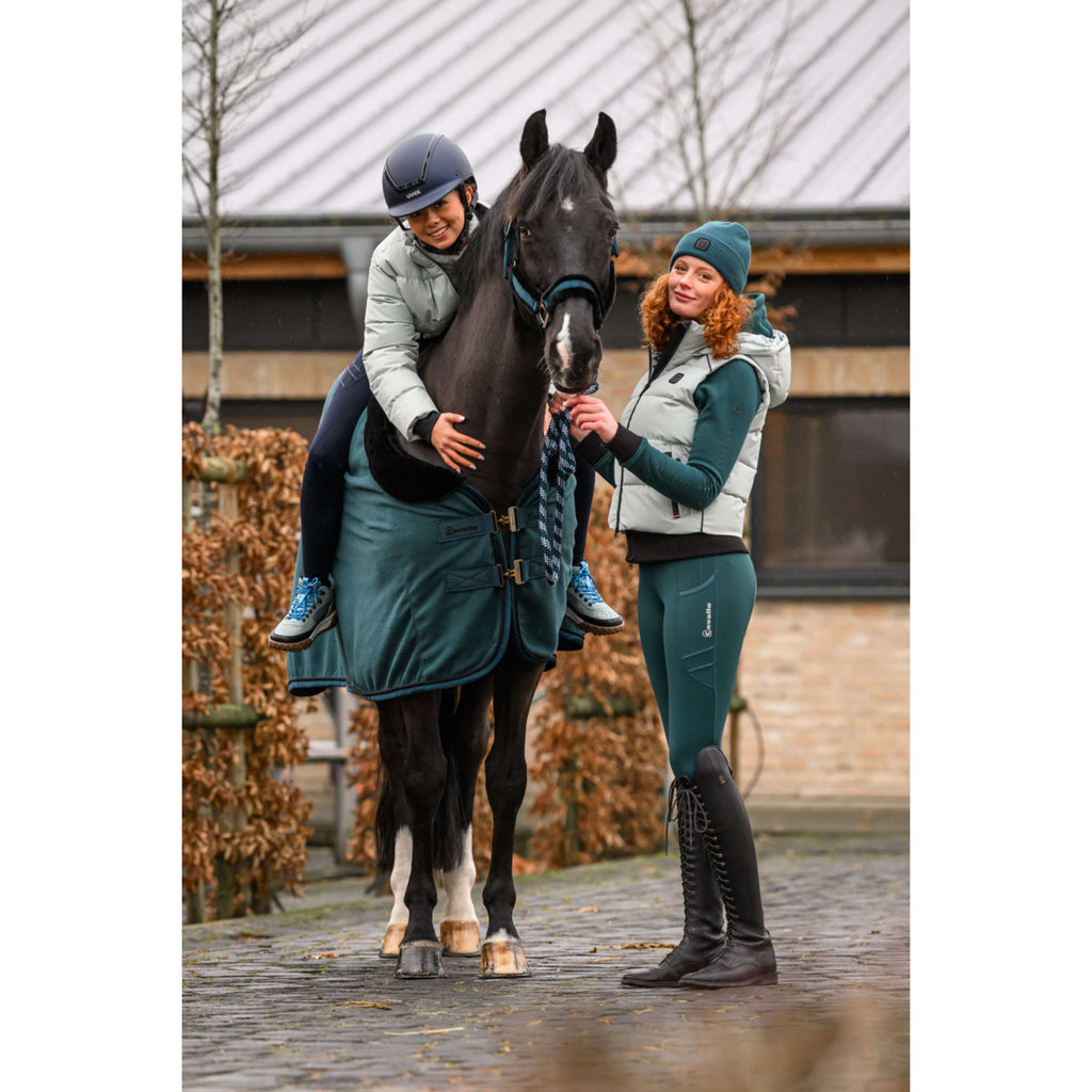 Cavallo Licol CavalJero avec Fourrure Dark Peacock