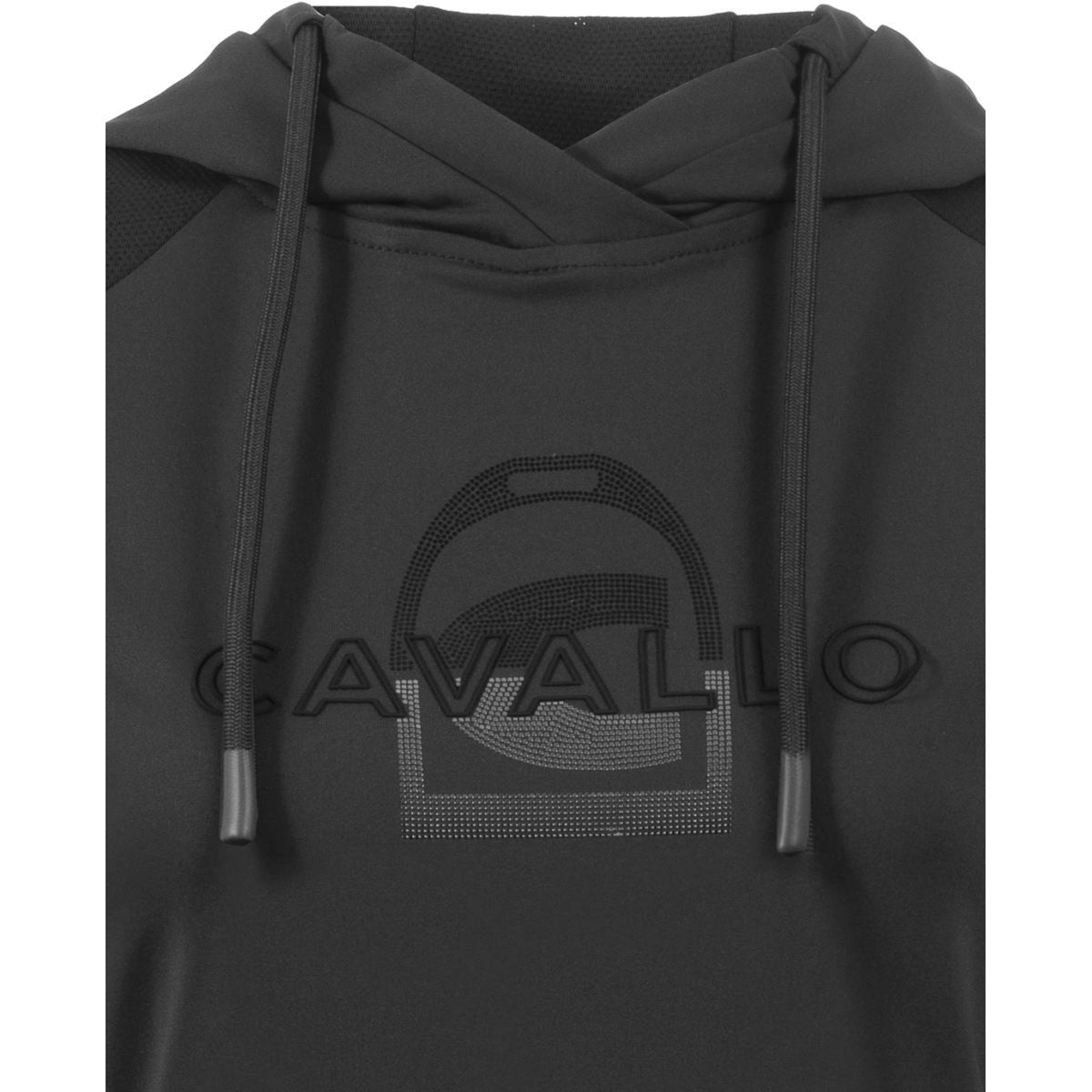 Cavallo Pull col Hoodie Hybrid CavalMiki Noir