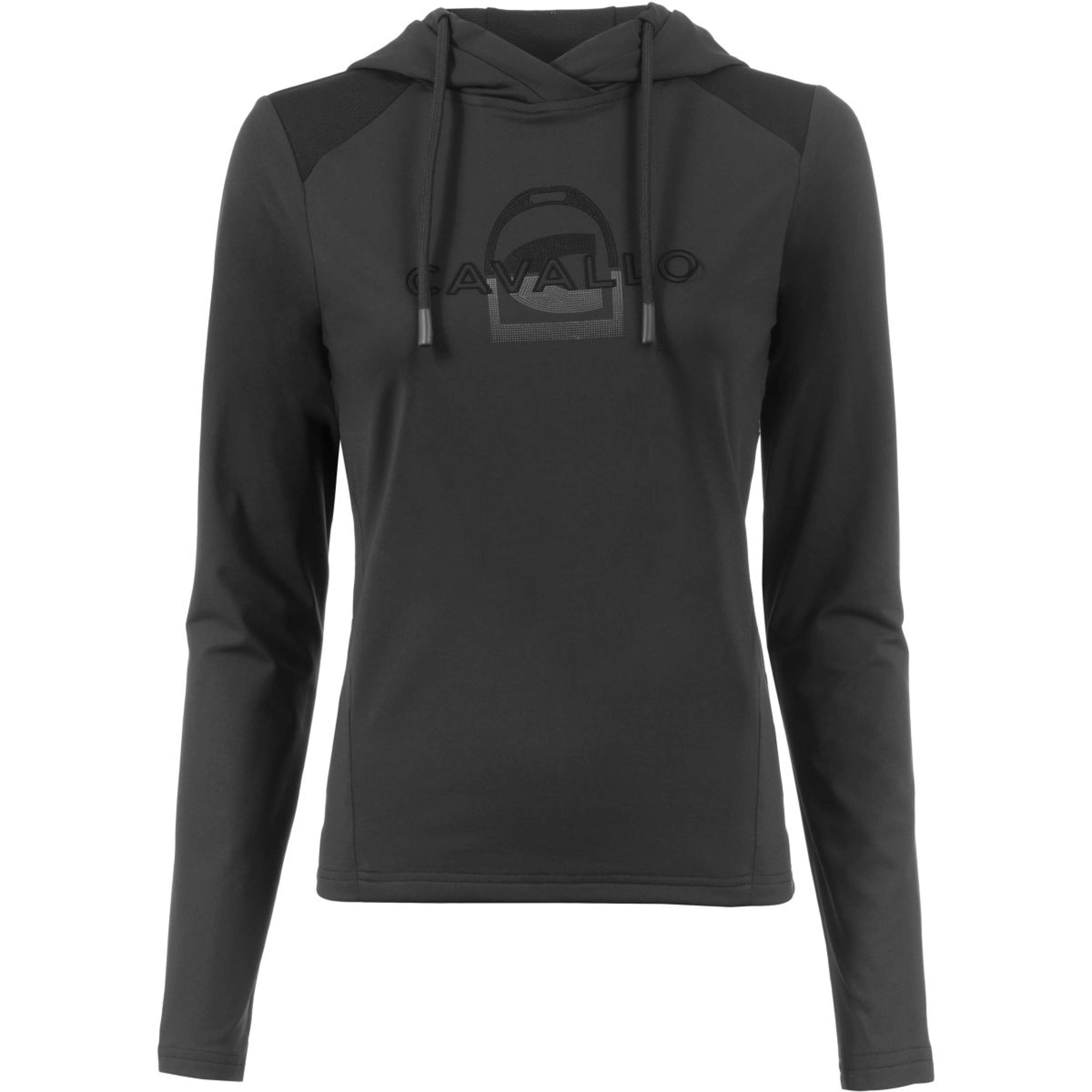 Cavallo Pull col Hoodie Hybrid CavalMiki Noir