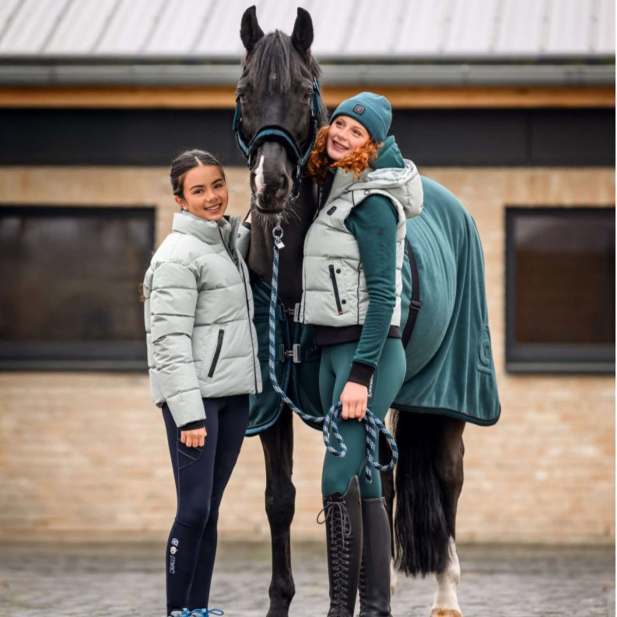 Cavallo Licol CavalJero avec Fourrure Dark Peacock