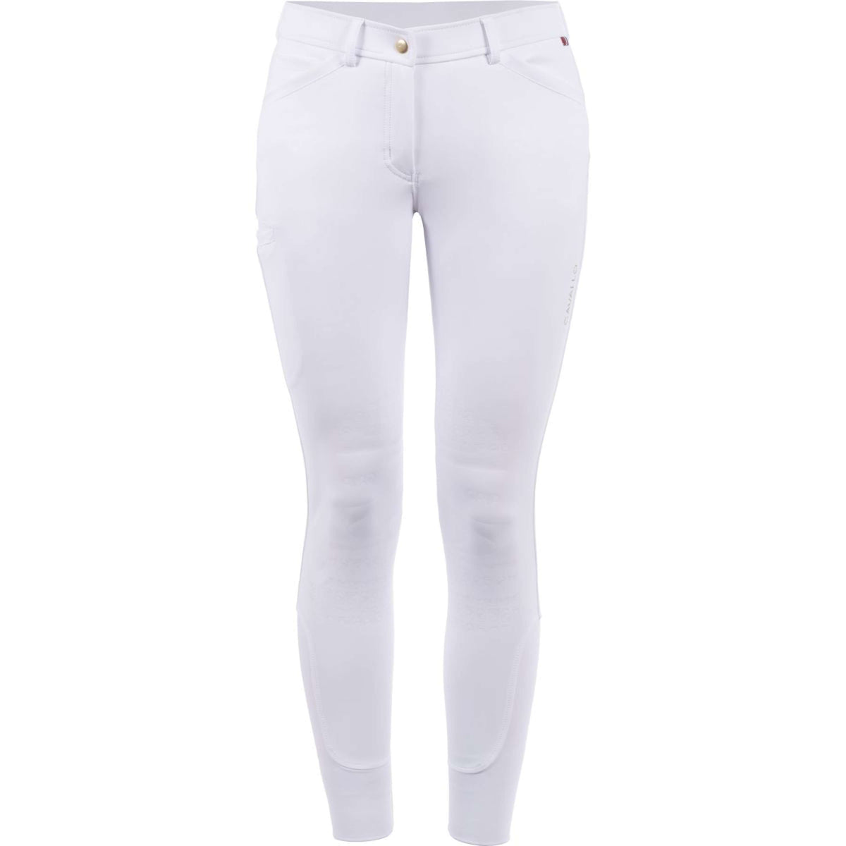 Cavallo Pantalon d'Équitation Dristy Grip Mobile Softshell Prise de Genou Fonctionnel Femmes Blanc