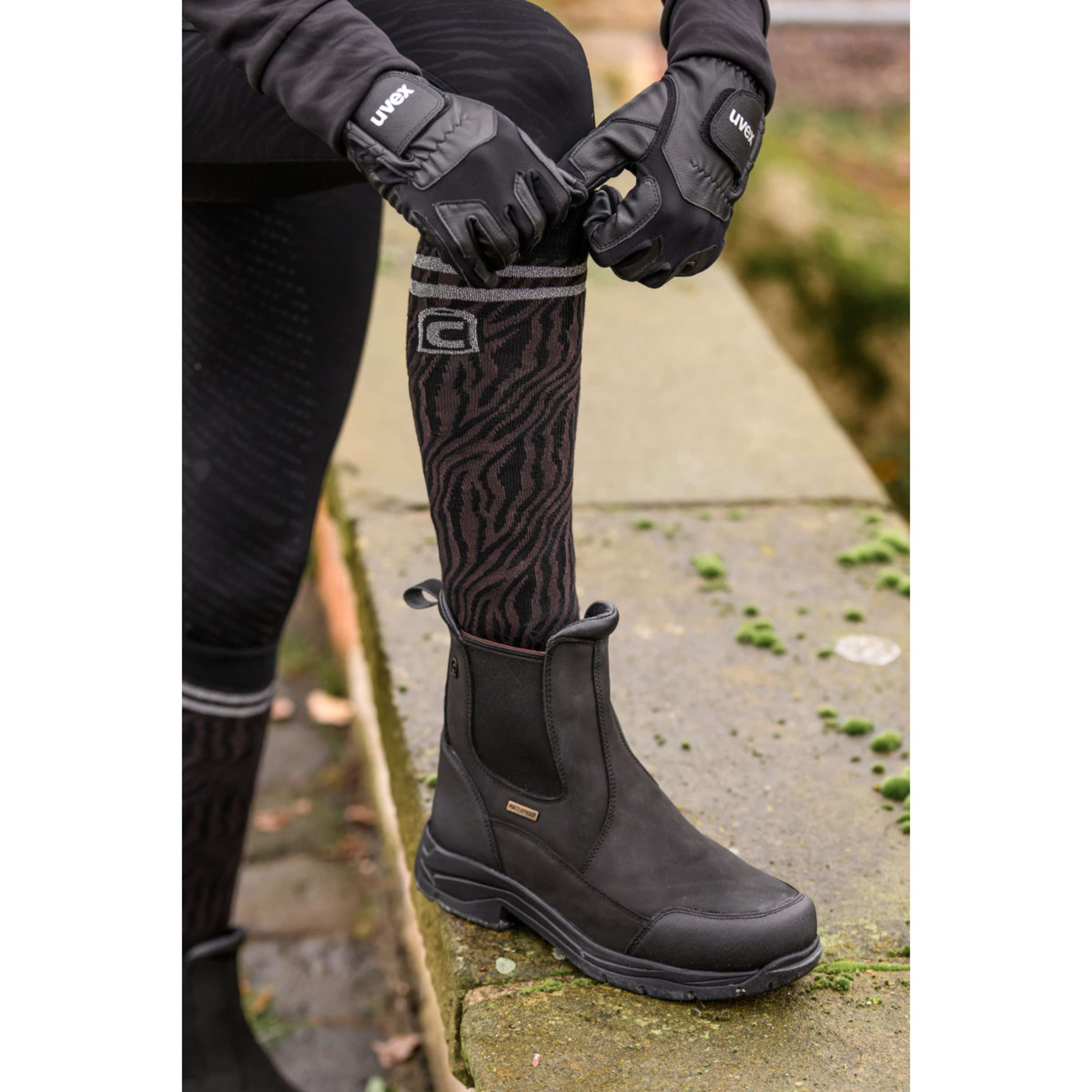 Cavallo Chaussettes d'Équitation CavalSelda Noir