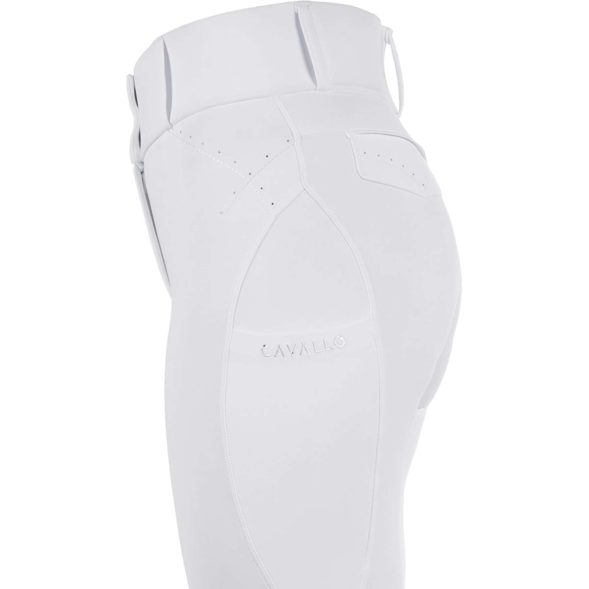 Cavallo Legging d'Équitation CavalCandera Grip Mobile Blanc