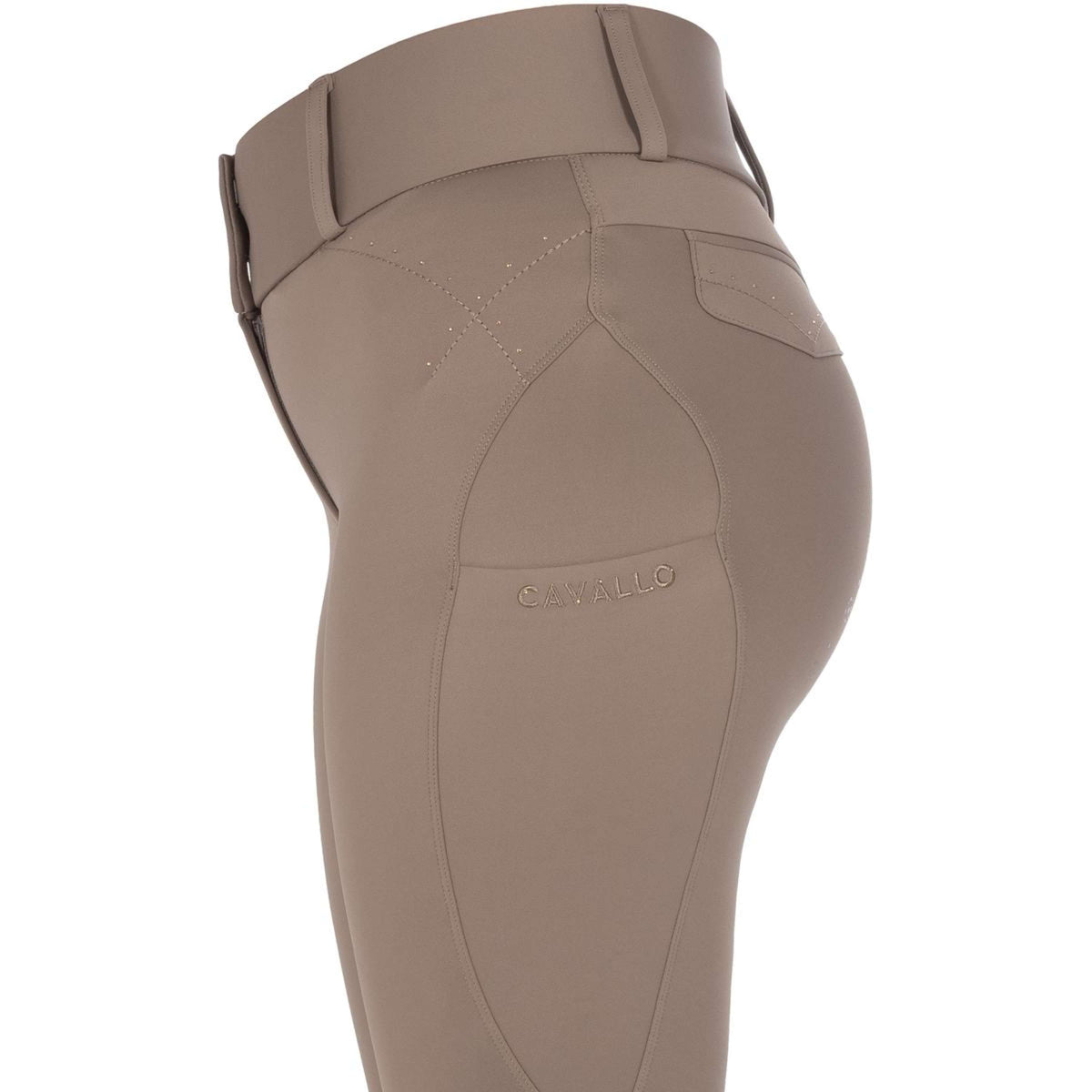 Cavallo Pantalon d'Équitation CavalCandera Grip Mobile Full Grip Mocha Latte