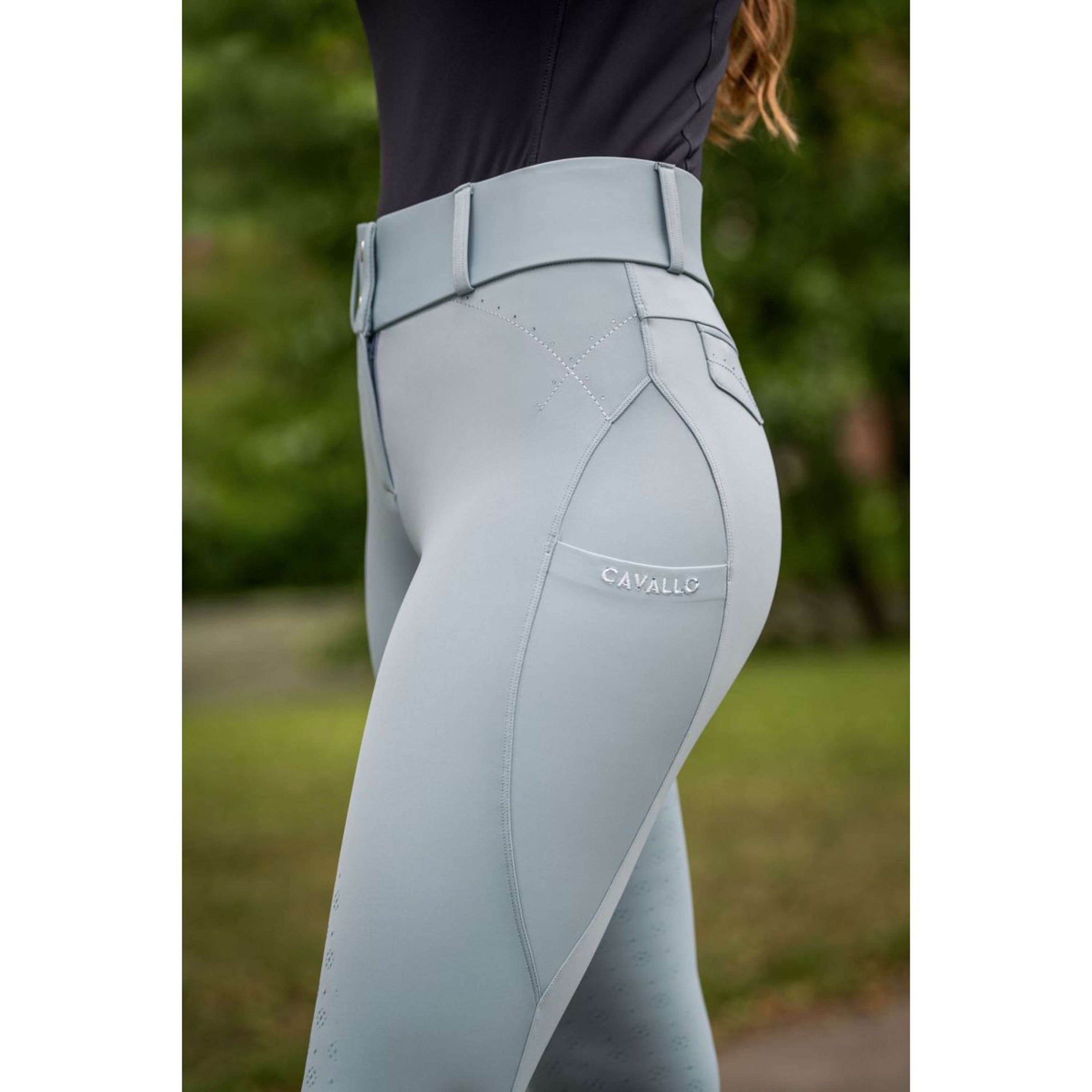 Cavallo Pantalon d'Équitation CavalCandera Grip Mobile Full Grip Soft Aqua Cavallo Pantalon d'Équitation CavalCandera Grip Mobile Full Grip Soft Aqua