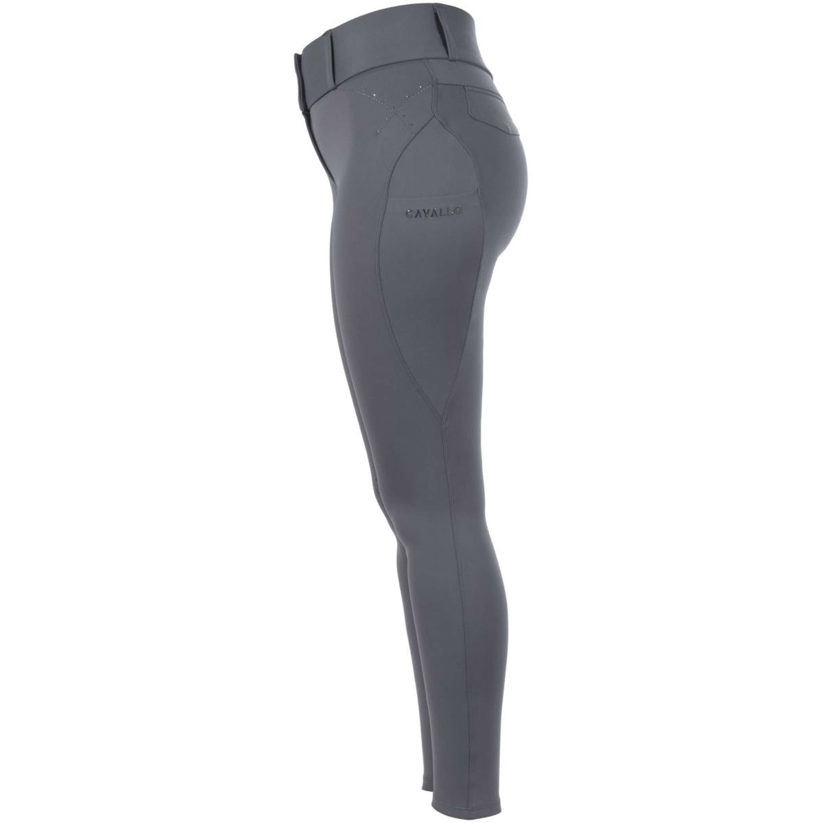 Cavallo Pantalon d'Équitation Cavalcandera Grip Mobile Full Grip Acier