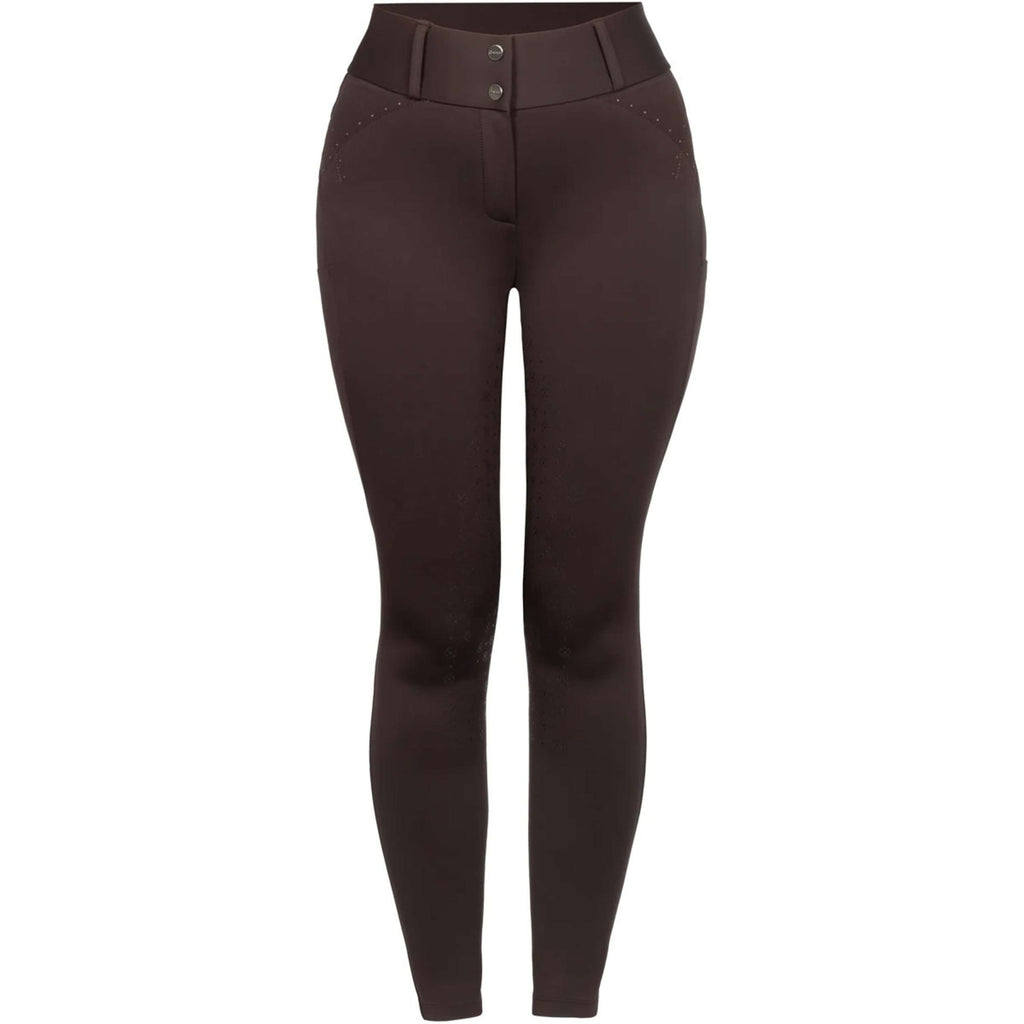 Cavallo Pantalon d'Équitation CavalCandera Grip Mobile Full Grip Café Noir