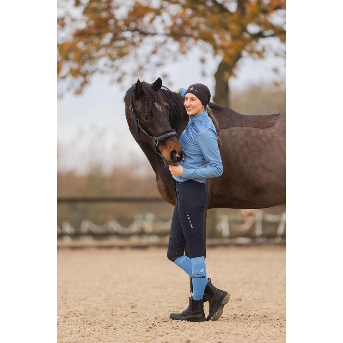 Cavallo Ingrid Klimke Chaussettes CavalSkyler Blue Ciel