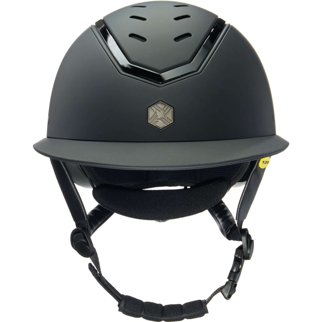 Charles Owen Bombe Kylo visiére large MIPS Black Matte/Black Gloss