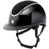 Charles Owen Bombe Kylo Crystal Wide Peak Black Gloss/Chrome