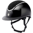Charles Owen Bombe Kylo Crystal Wide Peak Black Gloss/Chrome
