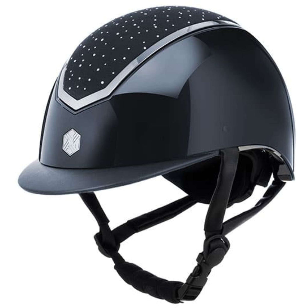 Charles Owen Bombe Kylo Crystal Navy Gloss/Silver