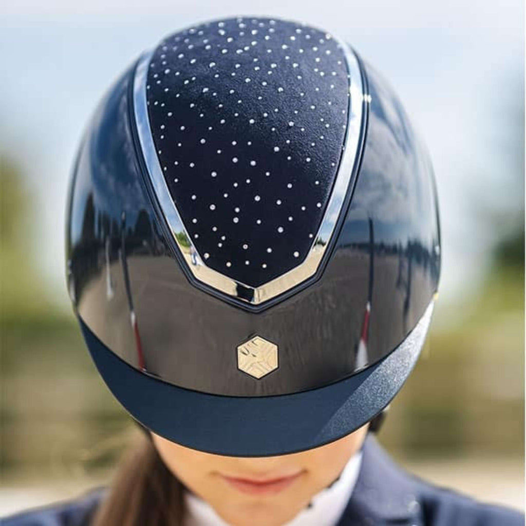Charles Owen Bombe Kylo Crystal MIPS Navy Gloss/Silver
