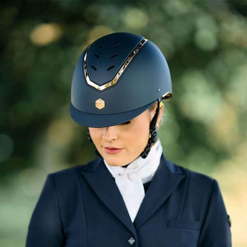 Charles Owen Bombe Kylo Navy Matte/Rose Gold