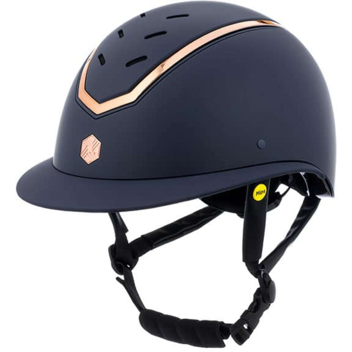 Charles Owen Bombe Kylo Wide Peak MIPS Navy Matte/Rose Gold