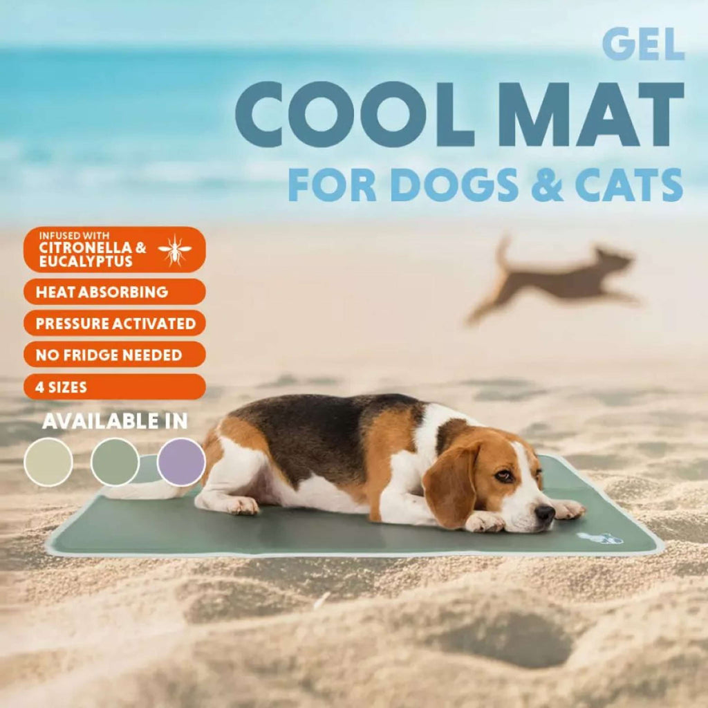 CoolPets Tapis Refraîchissant Gel Olive