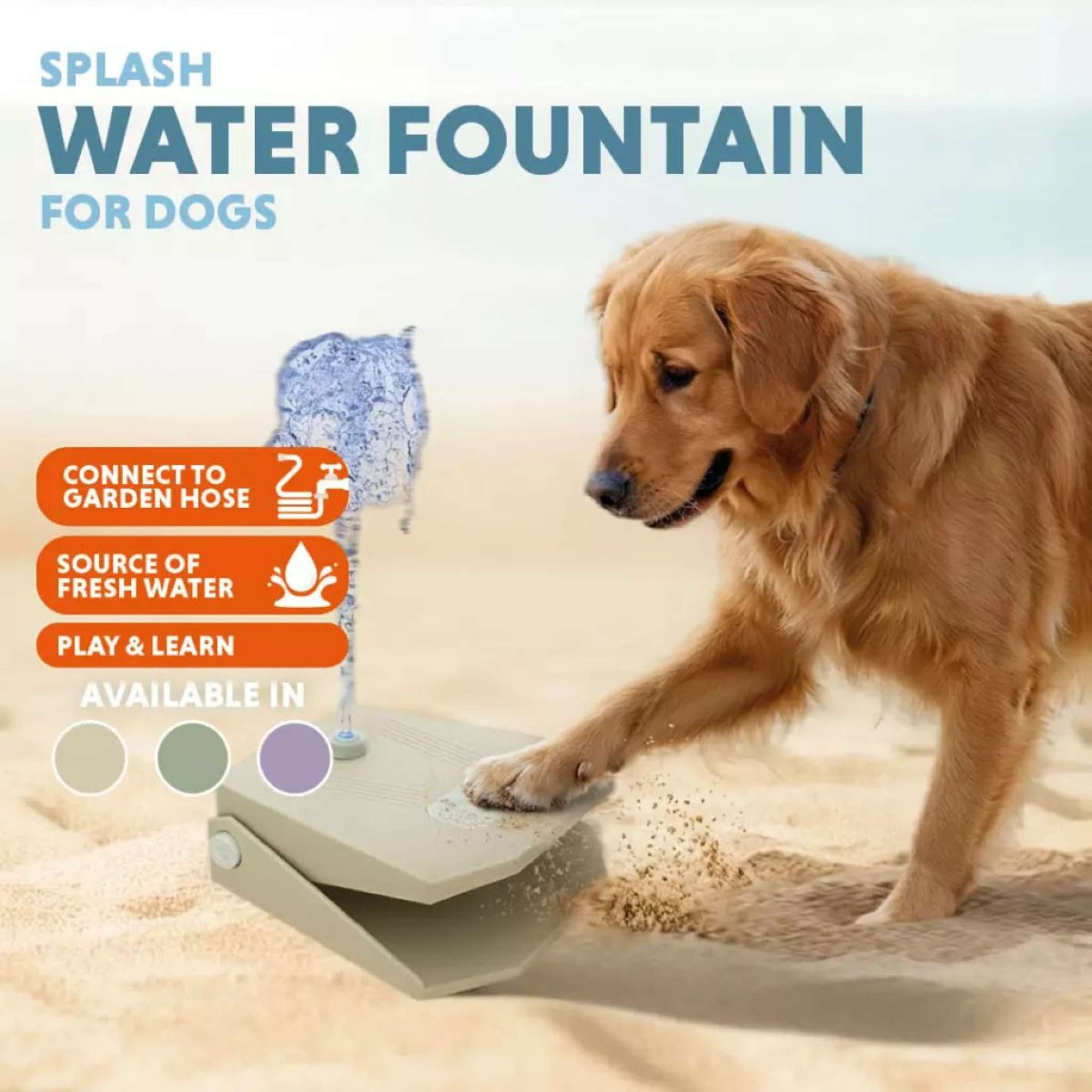 CoolPets Fontaine Splash Aqua Olive