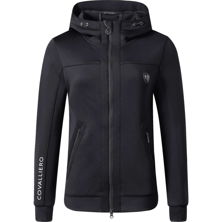 Covalliero Pull col Hoodie SS25 Noir