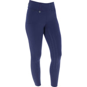 Covalliero Legging d'Équitation Compression Full Grip SS25 Marin foncé