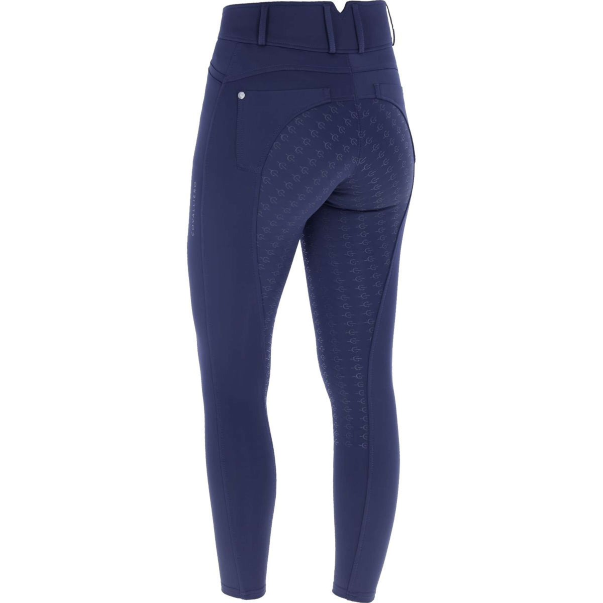 Covalliero Pantalon d'Équitation Compression Full Grip SS25 Marin foncé