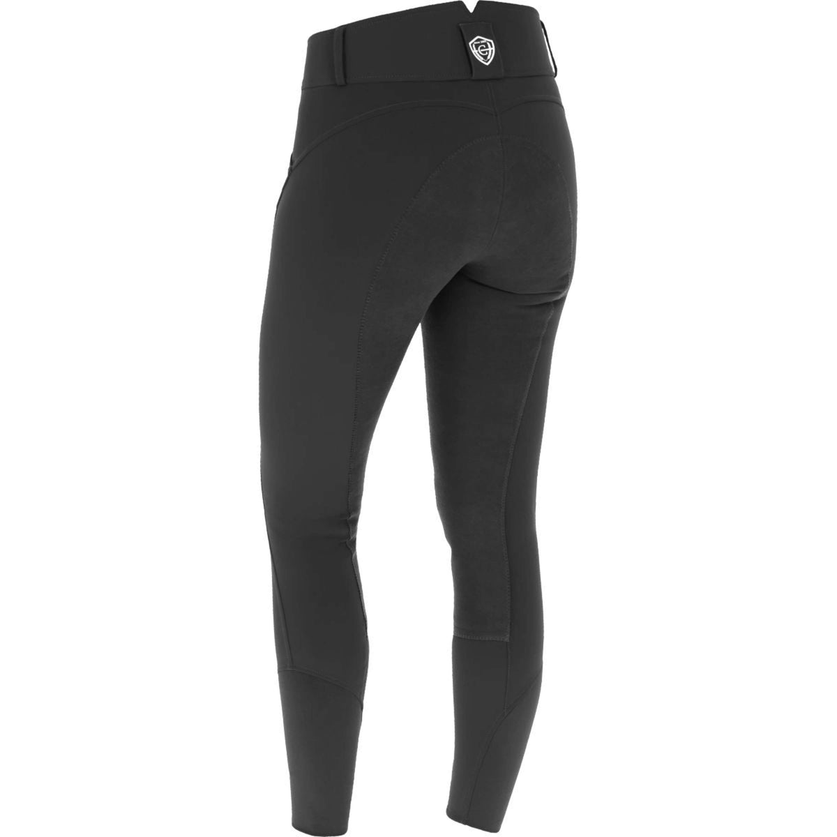 Covalliero Pantalon d'Équitation Premium Leather Full Grip SS25 Noir