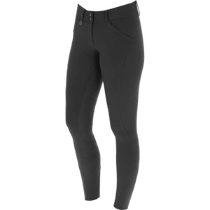 Covalliero Pantalon d'Équitation Premium Leather Full Grip SS25 Noir