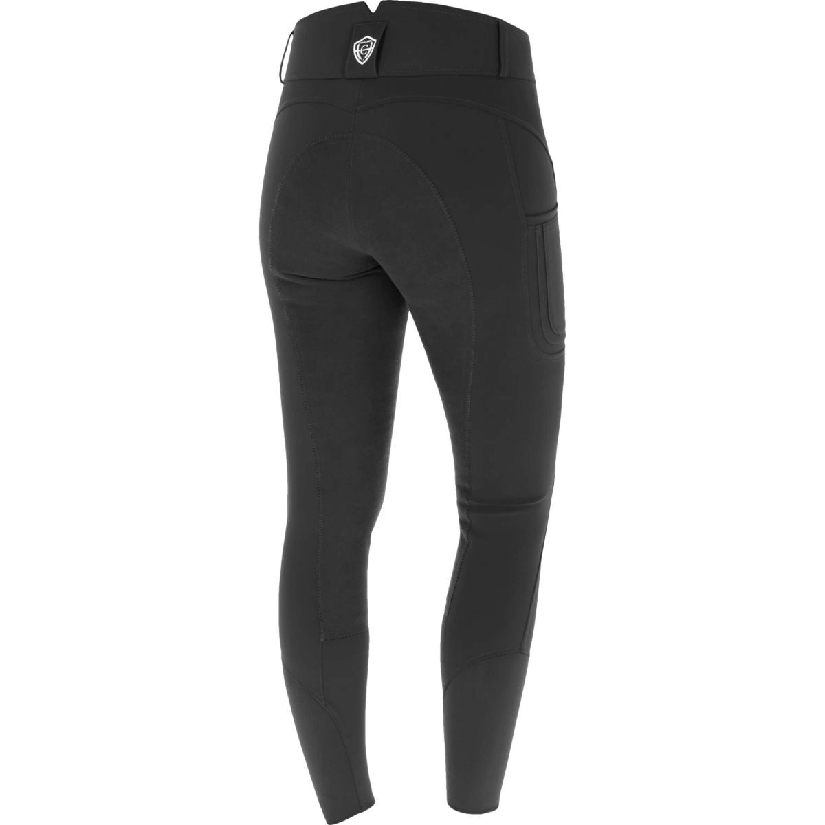 Covalliero Pantalon d'Équitation Premium Leather Full Grip SS25 Noir