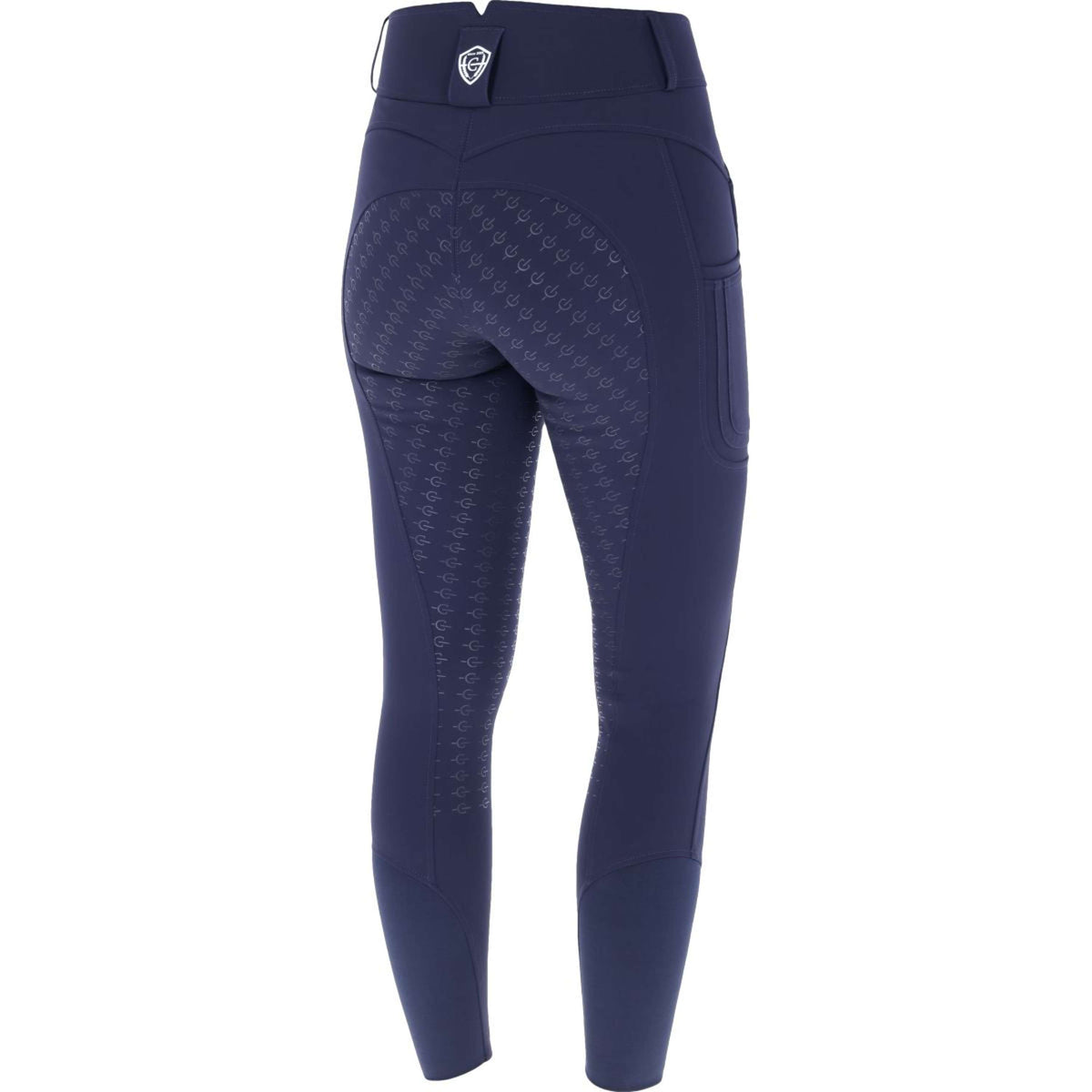 Covalliero Pantalon d'Équitation Premium Silicon Full Grip SS25 Marin foncé