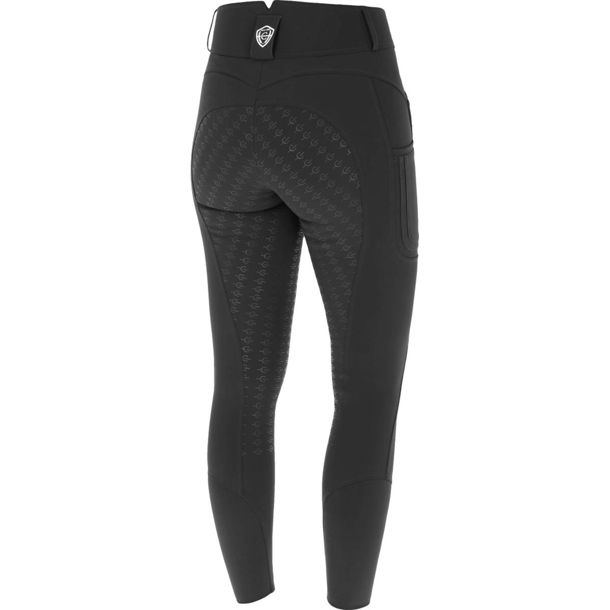 Covalliero Pantalon d'Équitation Premium Silicon Full Grip SS25 Noir