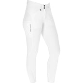 Covalliero Pantalon d'Équitation Premium Silicon Full Grip SS25 Blanc