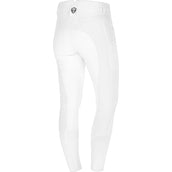 Covalliero Pantalon d'Équitation Premium Leather Full Grip SS25 Blanc