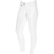 Covalliero Pantalon d'Équitation Premium Leather Full Grip SS25 Blanc