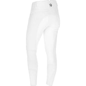 Covalliero Pantalon d'Équitation Premium Leather Full Grip SS25 Blanc