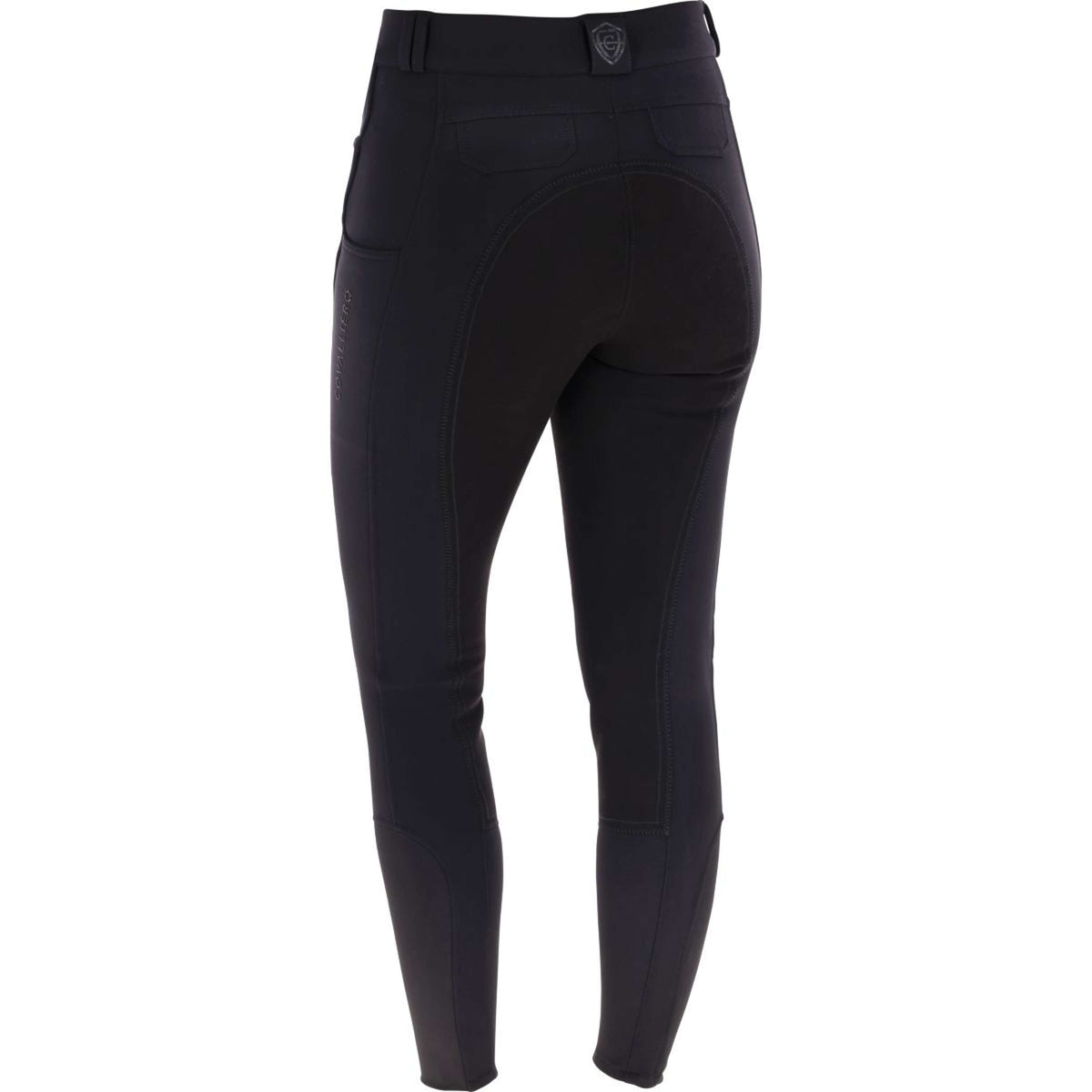 Covalliero Pantalon d'Équitation AW25 Leather Full Grip Noir