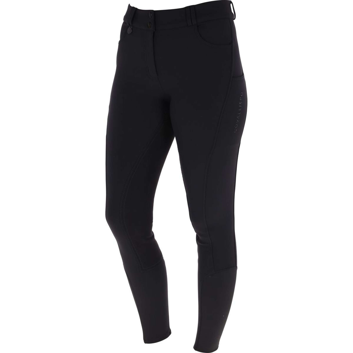 Covalliero Pantalon d'Équitation AW25 Leather Full Grip Noir