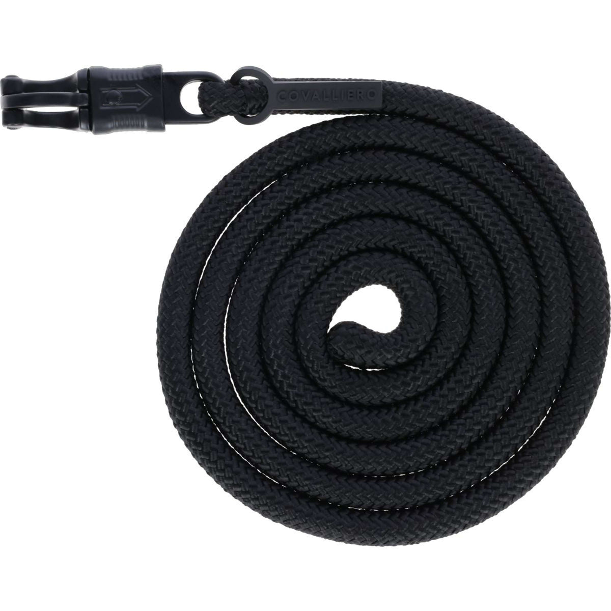 Covalliero Corde pour Licol AW25 avec Crochet Panique Noir