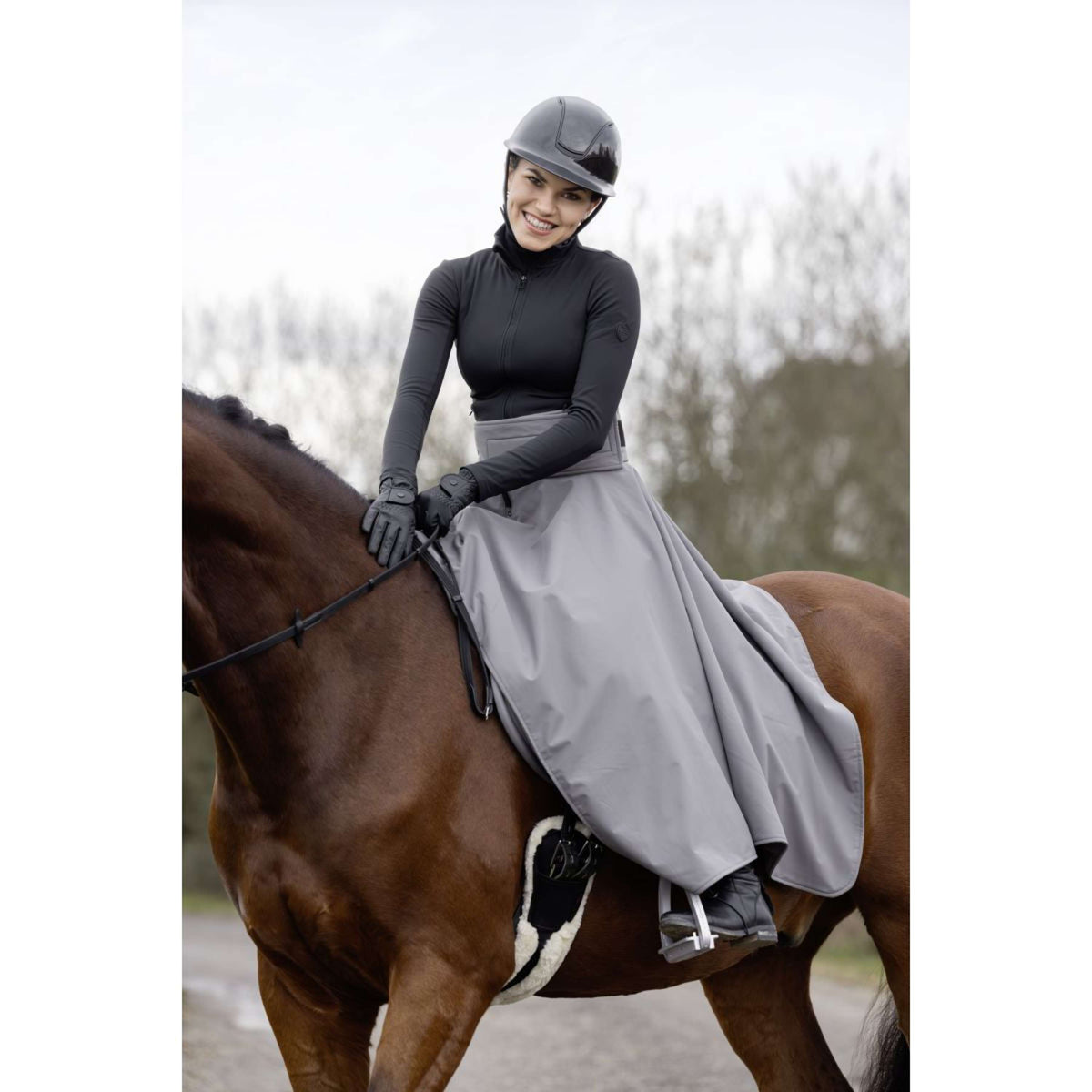 Covalliero Jupe d'Equitation Thermal AW25 Steel Grey