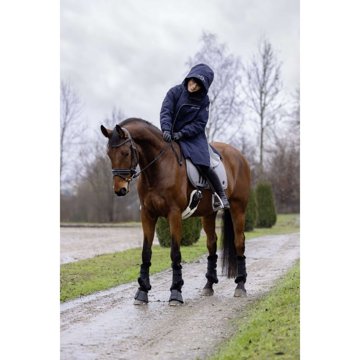 Covalliero Veste Longue Arctic AW25 Marin foncé