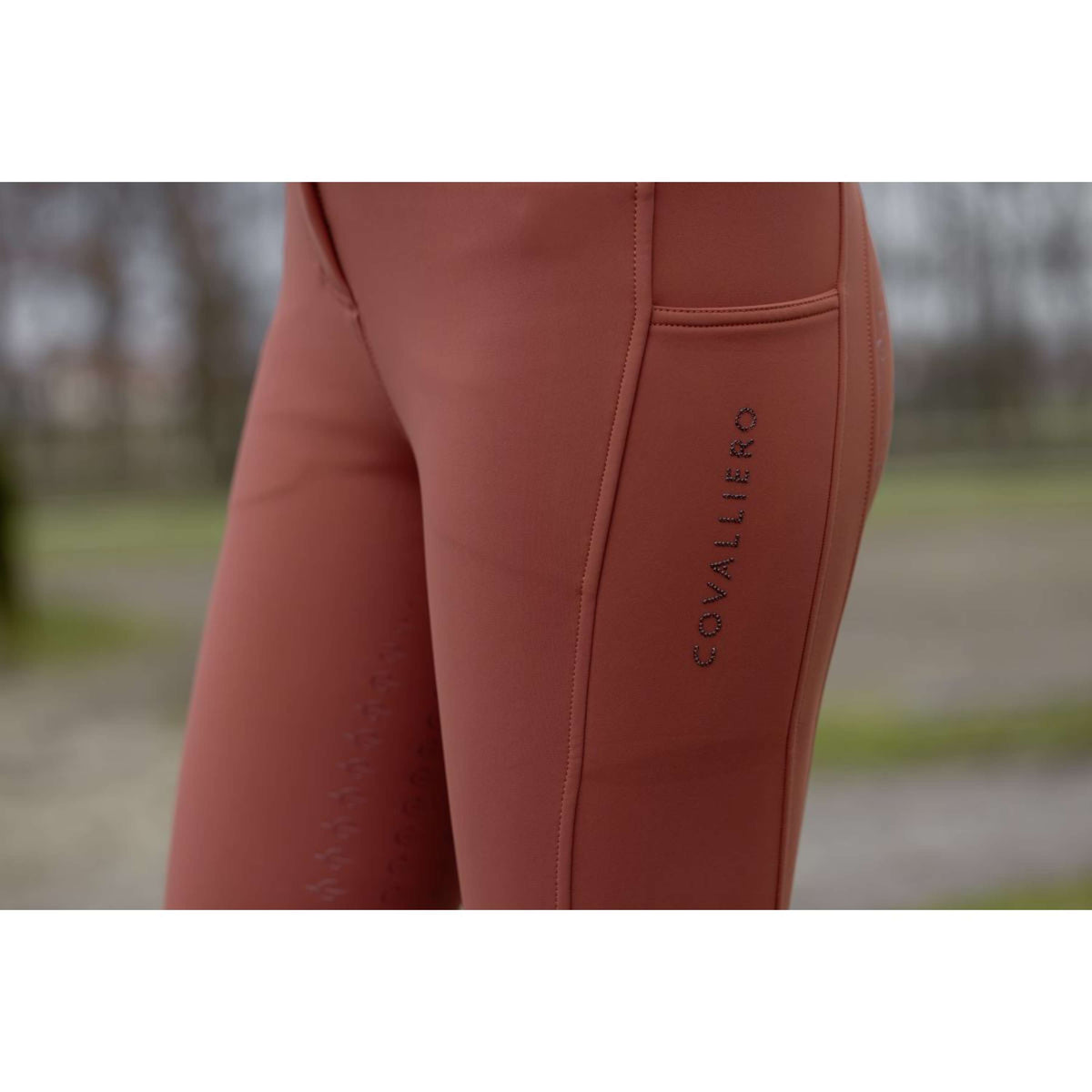 Covalliero Pantalon d'Équitation AW25 Full Grip Rouille