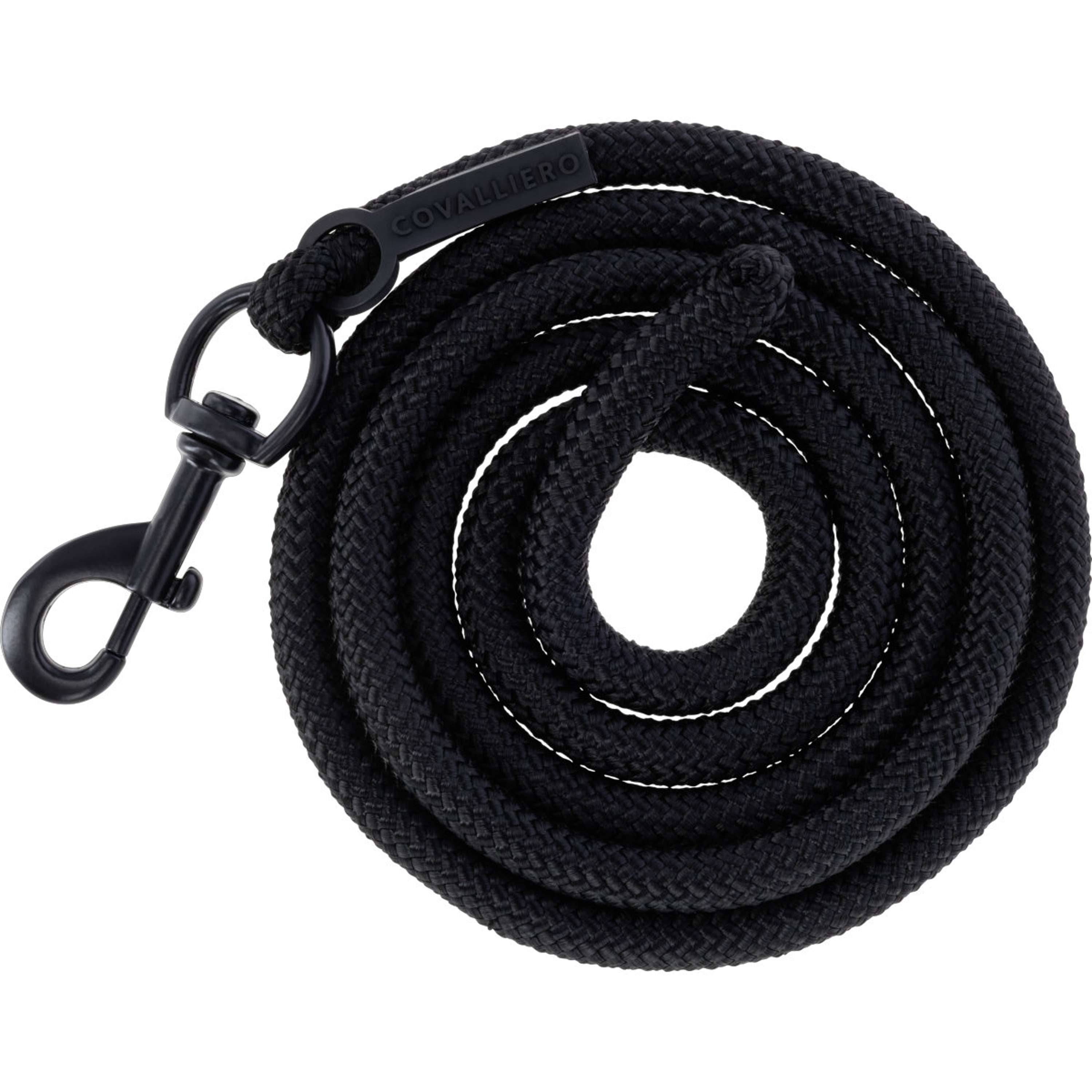Covalliero Corde pour Licol AW26 avec Mousqueton Noir