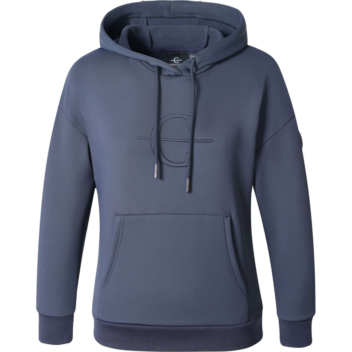 Covalliero Pull col Hoodie AW26 Marin foncé