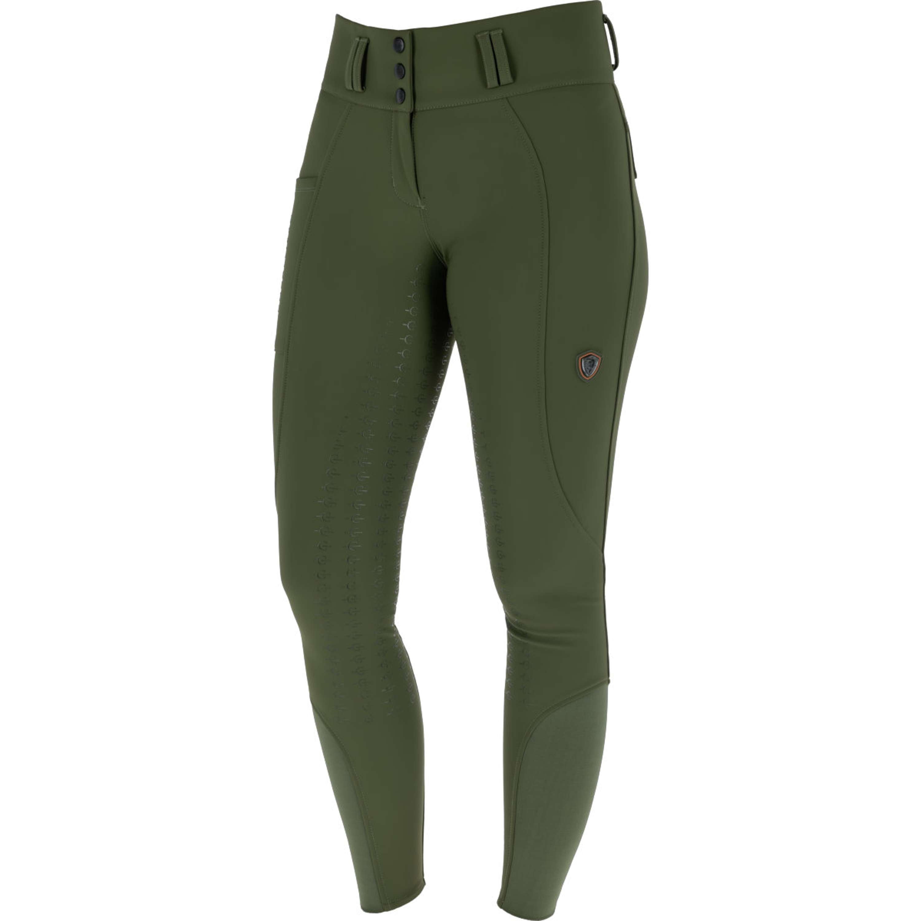 Covalliero Pantalon d'Équitation Hight Waist Full Grip AW26 Forest Green