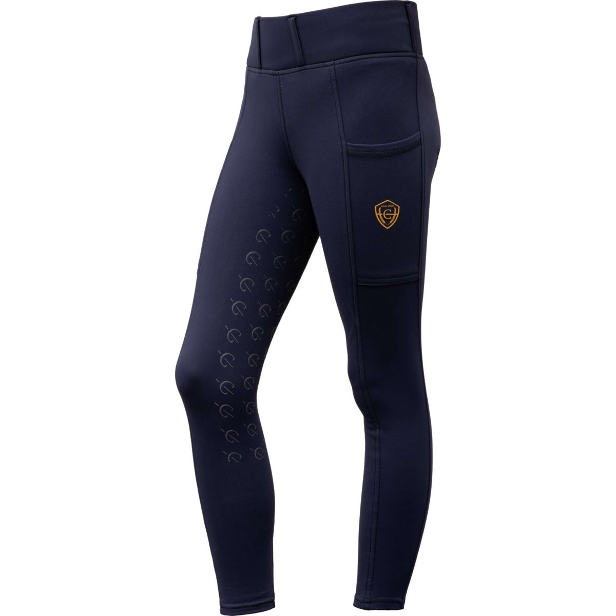 Covalliero Legging d'Équitation Full Grip AW26 Kids Marin foncé