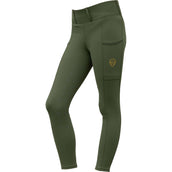 Covalliero Legging d'Équitation Full Grip AW26 Kids Forest Green