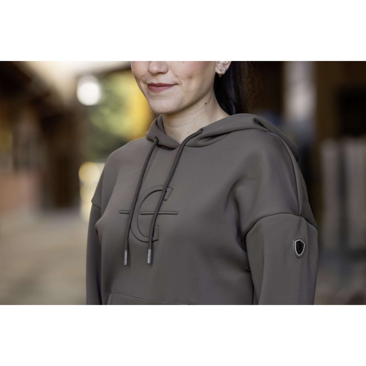 Covalliero Pull col Hoodie AW26 Milky Chocolate