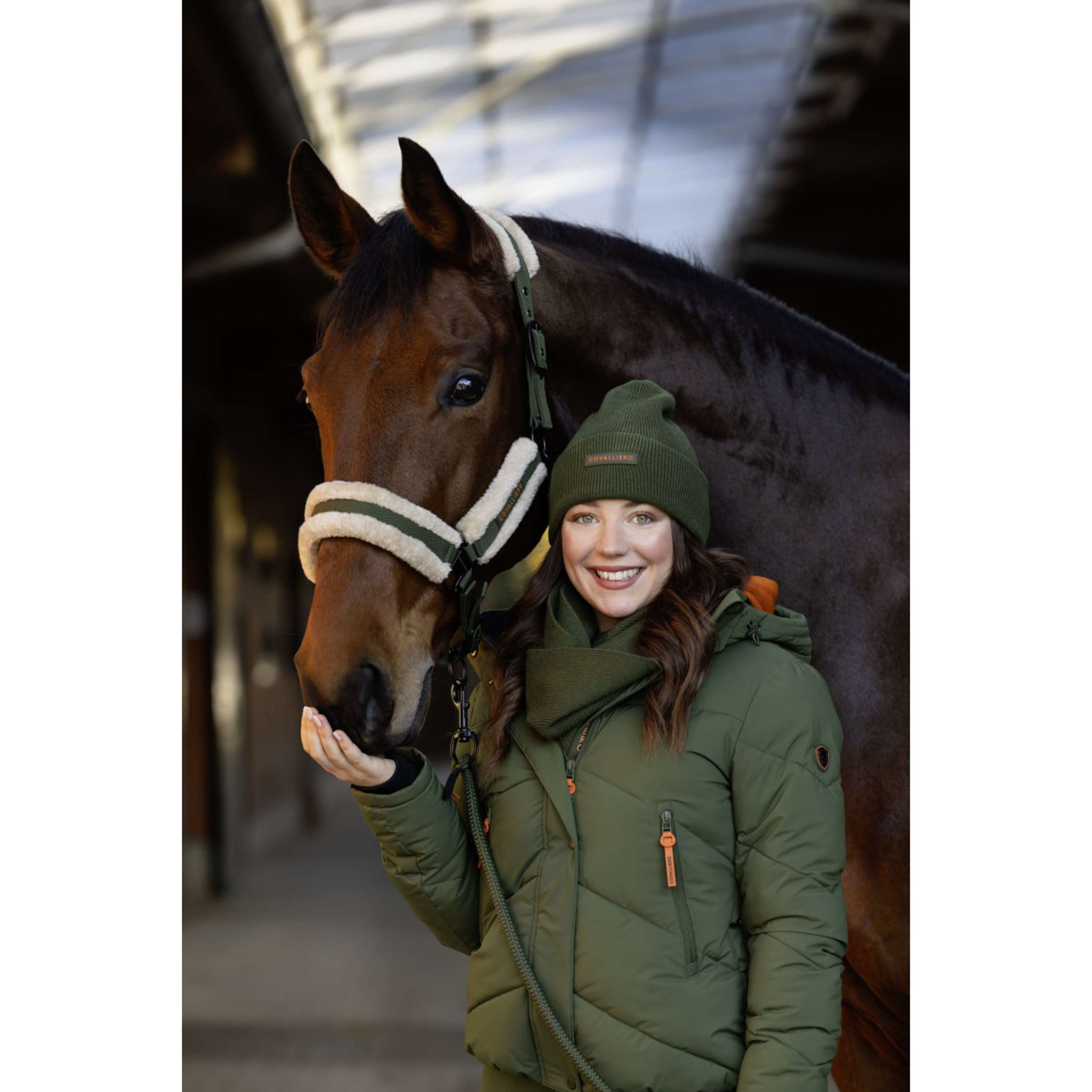 Covalliero Bonnet AW26 Forest Green